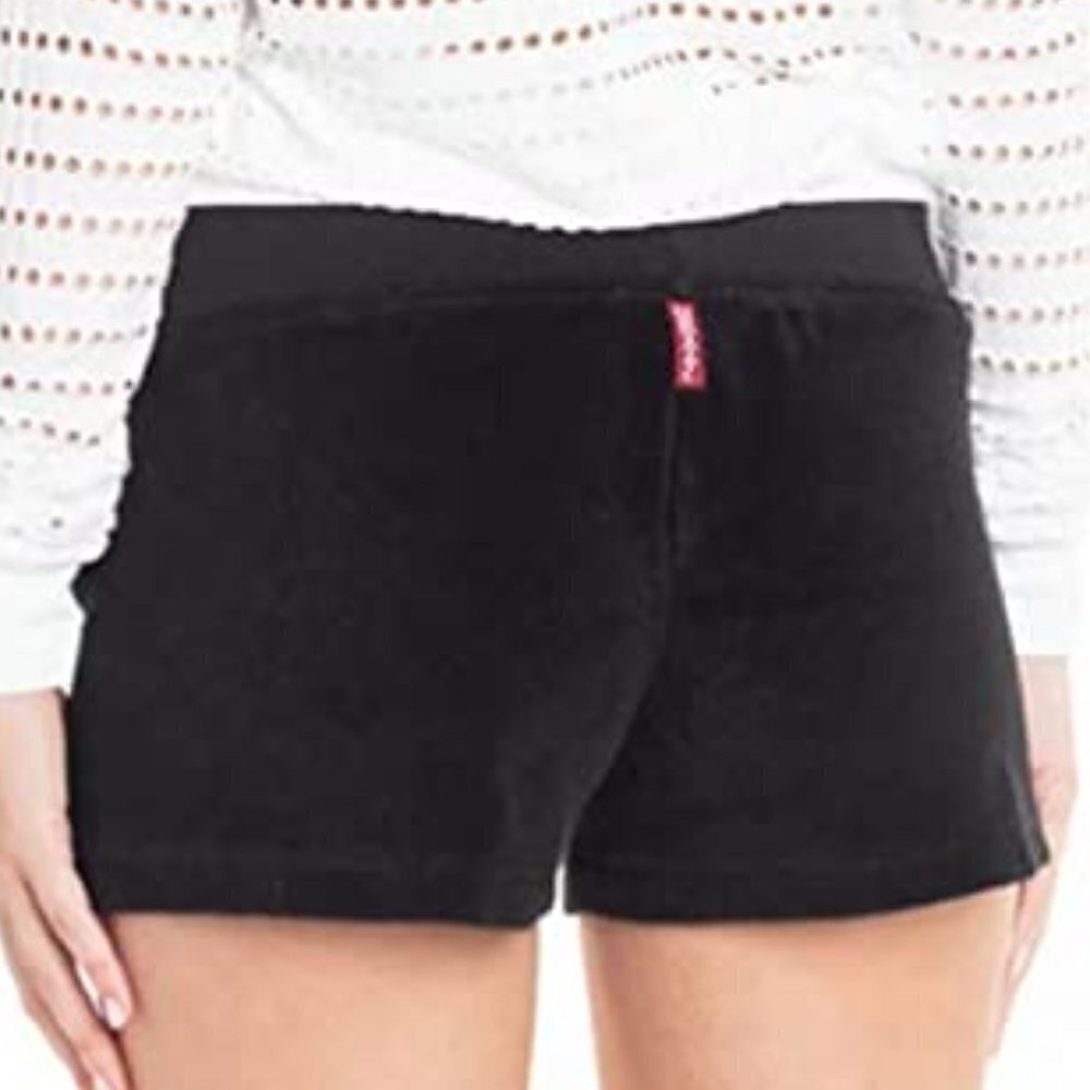 Hard Tail Black Acid Wash Terry Shorts